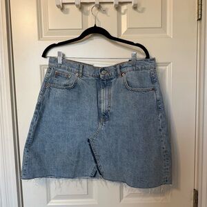 Zara denim mini skirt - size xl
